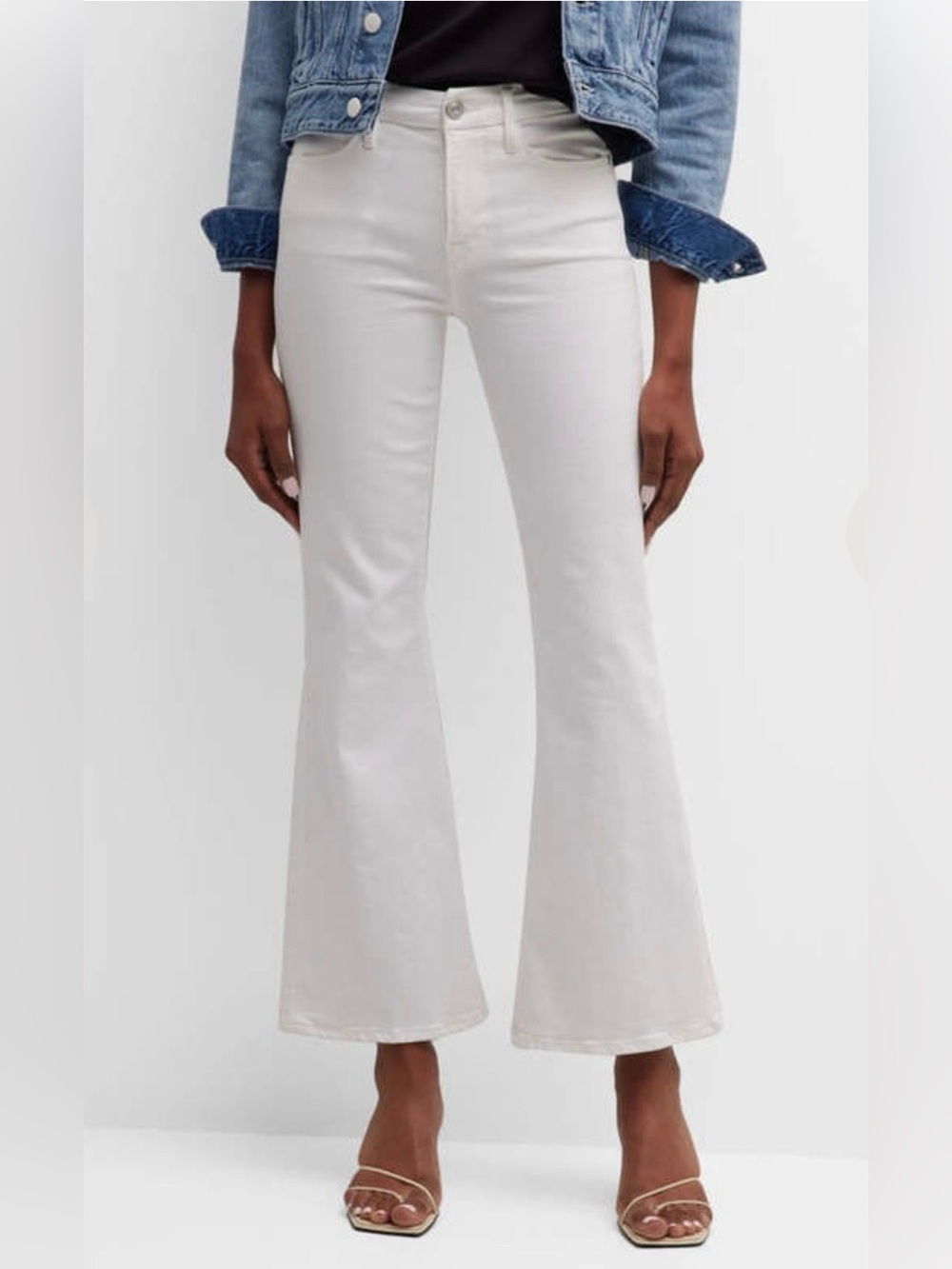 Women’s Frame Le Crop Flare White Jeans size 27